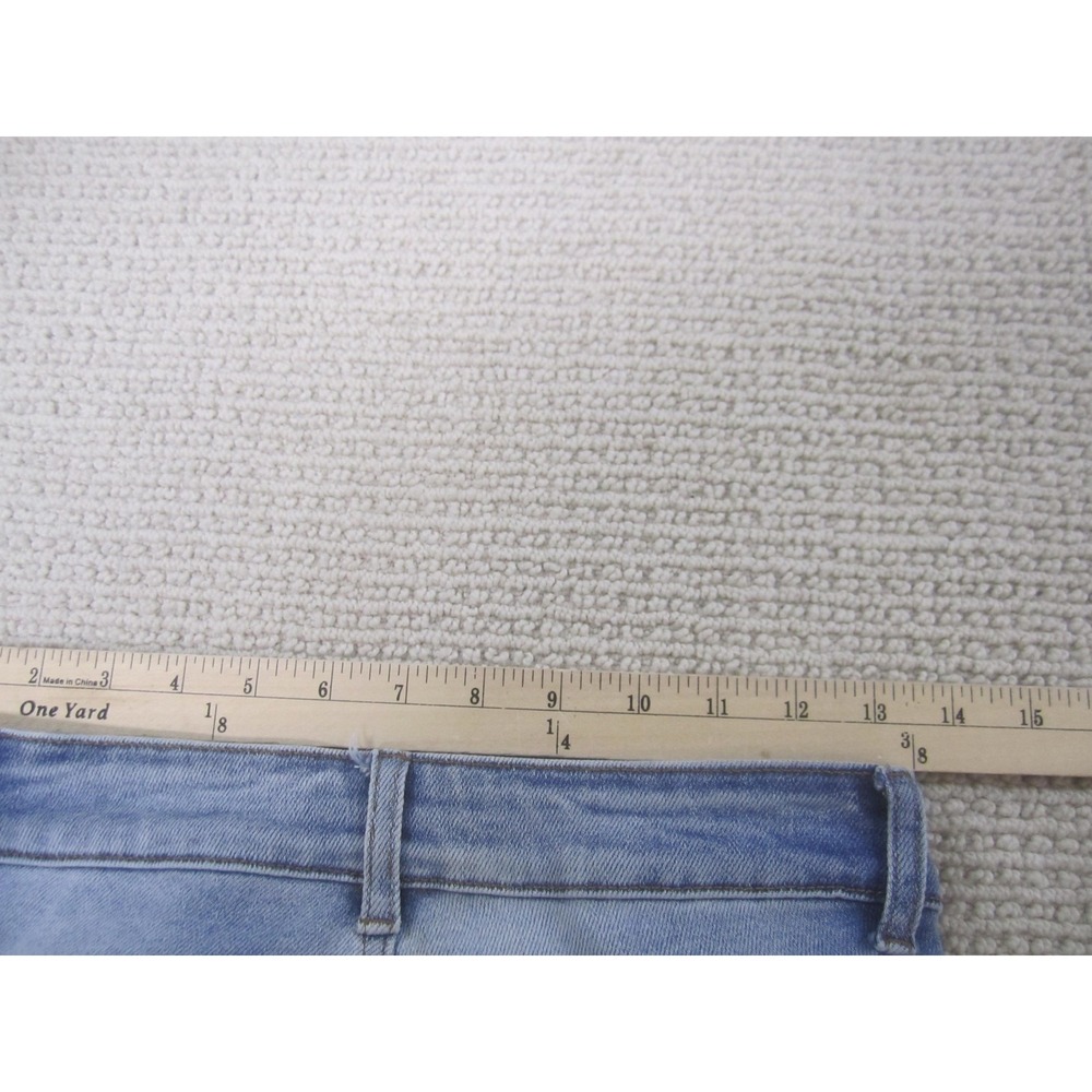 Bamboo Jeans Womens 7‎ Light Wash Blue Distressed Ripped Skinny Stretch Denim - Picture 9 of 10